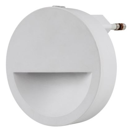 Rabalux - LED Luce notturna con sensore crepuscolare LED/0,5W/230V 3000K diametro 65 mm