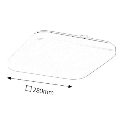 Rabalux - Plafoniera a LED 20W/230V 28x28 cm