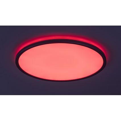 Rabalux - Plafonnier LED RGB dimmable, 22 W, 230 V, Wi‑Fi Tuya + télécommande, Ø 41,5 cm