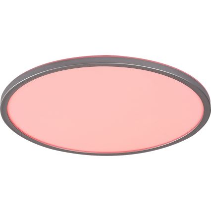 Rabalux - Plafonnier LED RGB dimmable, 22 W, 230 V, Wi‑Fi Tuya + télécommande, Ø 41,5 cm