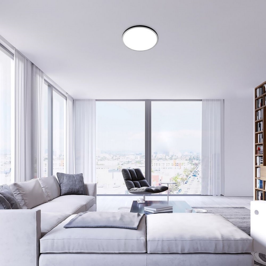 Rabalux - Plafonnier LED RGB dimmable, 22 W, 230 V, Wi‑Fi Tuya + télécommande, Ø 41,5 cm