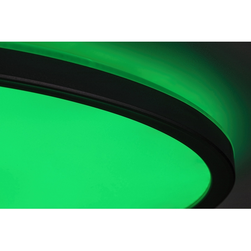 Rabalux - Plafonnier LED RGB dimmable, 22 W, 230 V, Wi‑Fi Tuya + télécommande, Ø 41,5 cm