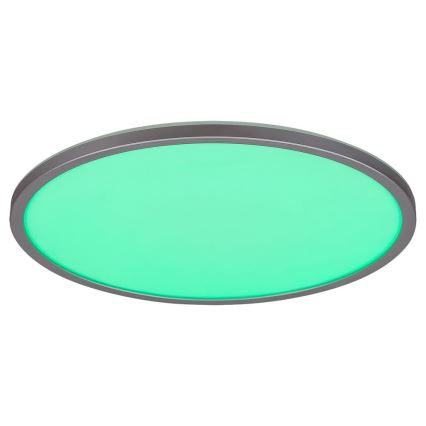 Rabalux - Plafonnier LED RGB dimmable, 22 W, 230 V, Wi‑Fi Tuya + télécommande, Ø 41,5 cm