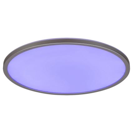 Rabalux - Plafonnier LED RGB dimmable, 22 W, 230 V, Wi‑Fi Tuya + télécommande, Ø 41,5 cm