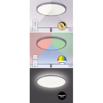 Rabalux - Plafonnier LED RGB dimmable LED/22W/230V Wi-Fi Tuya + télécommande 42x42 cm