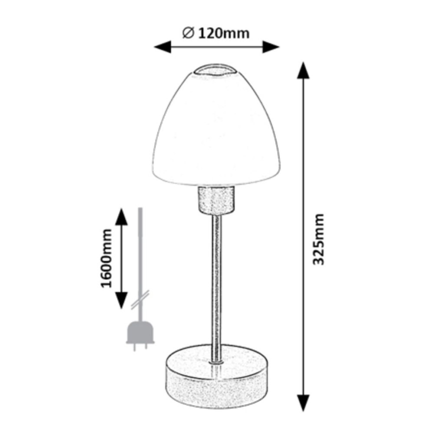 Rabalux - Lampada da tavolo dimmerabile 1xE14/40W/230V nero