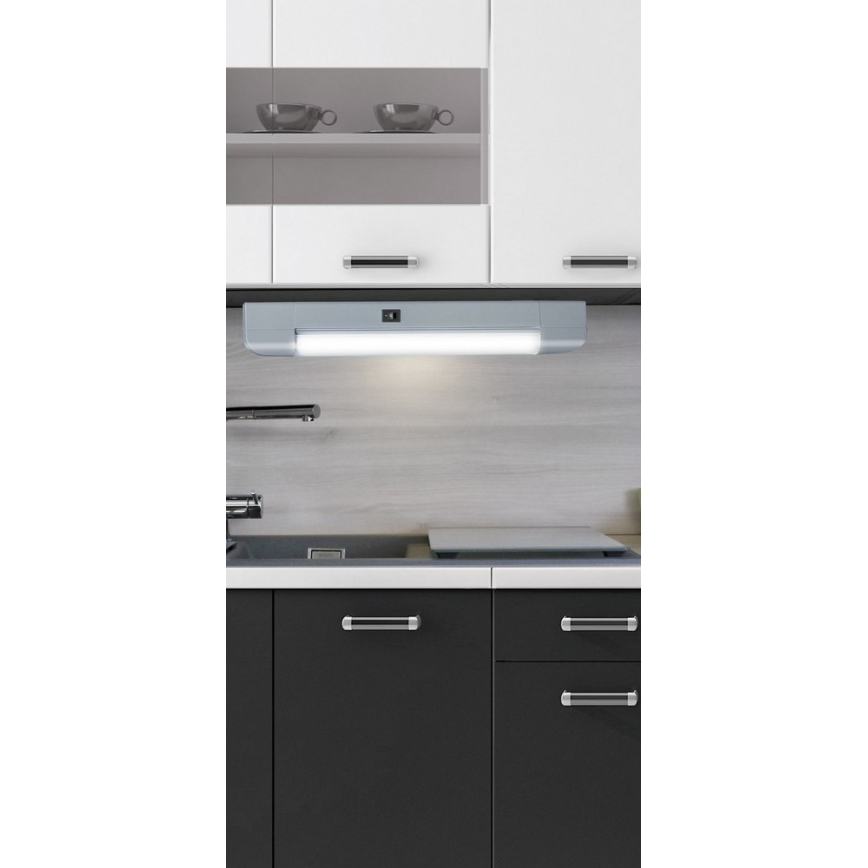Rabalux - Réglette de cuisine BAND LIGHT 1xG13/10W/230V 39,5 cm argent