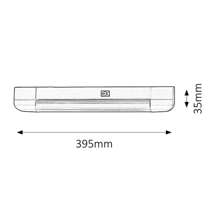 Rabalux - Réglette de cuisine BAND LIGHT 1xG13/10W/230V 39,5 cm argent