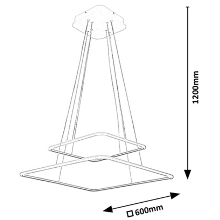 Rabalux - Lustre LED LED/65W/230V blanc