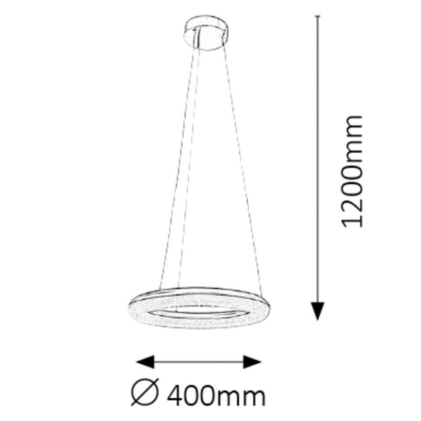 Rabalux - Suspension filaire LED à intensité variable LED/24W/230V