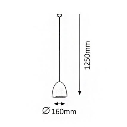 Rabalux - Lampadario OLIVIA 1xE27/60W/230V