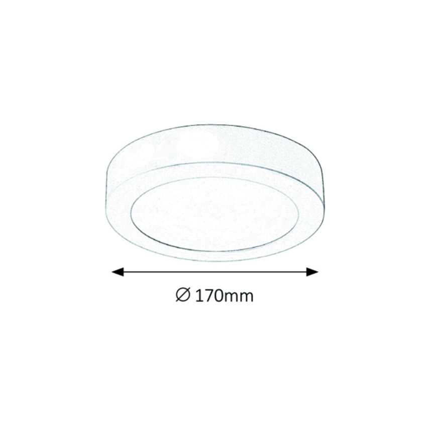 Rabalux - Plafoniera LED LED/12W/230V