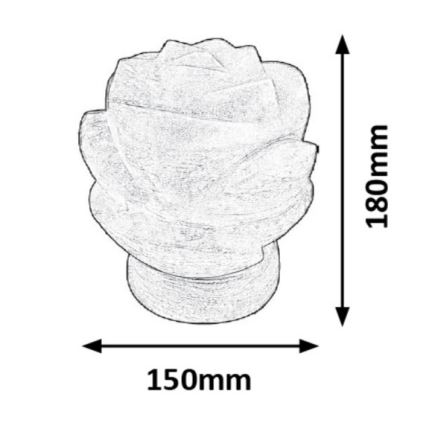 Rabalux - Lampe de sel 1xE14/15W/230V acacia 3,5 kg