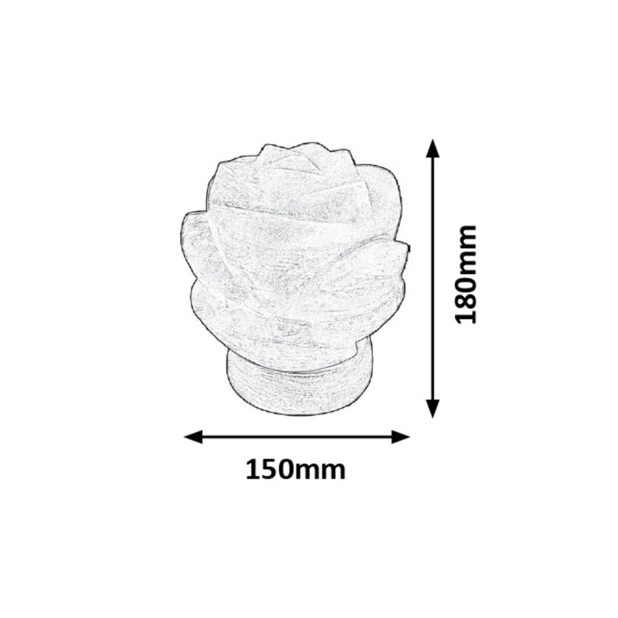 Rabalux - Lampe de sel 1xE14/15W/230V acacia 3,5 kg