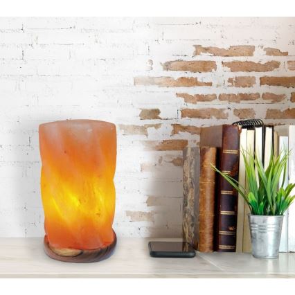 Rabalux - Lampada al sale 1xE14/15W/230V acacia 3,6 kg