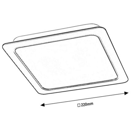 Rabalux - Spot encastrable LED/24W/230V 22x22 cm
