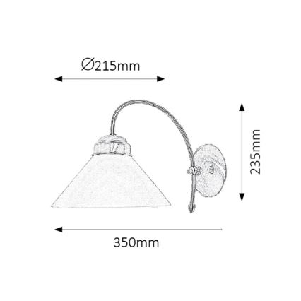 Rabalux - Applique 1xE27/60W/230V