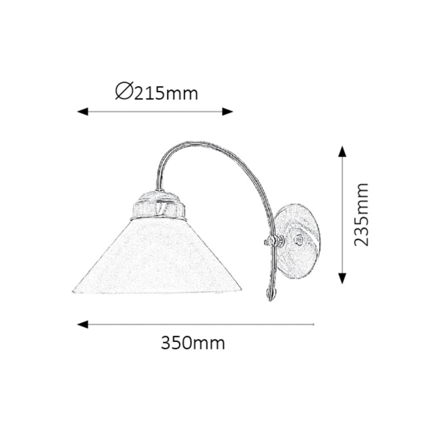 Rabalux - Applique 1xE27/60W/230V