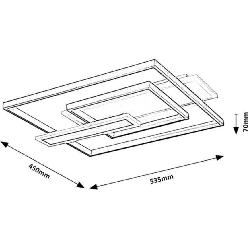 Rabalux - Plafoniera LED/50W/230V 43x53,5 cm