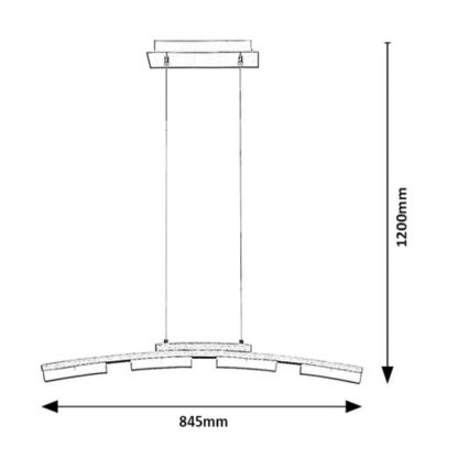 Rabalux - Lampadario LED dimmerabile su corda LED/20W/230V