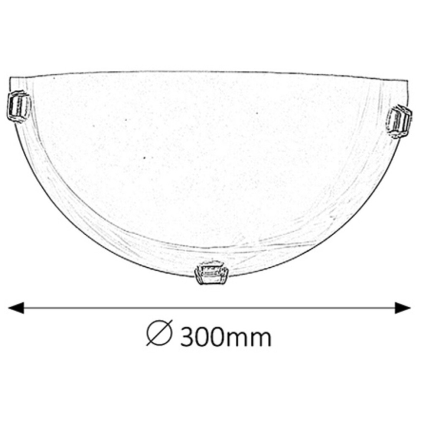 Rabalux - Applique murale 1xE27/60W/230V en verre d'albâtre