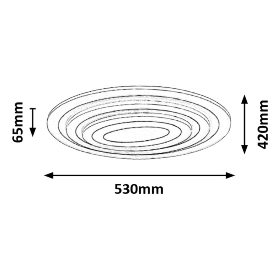 Rabalux - Plafoniera LED dimmerabile LED/41W/230V + telecomando Ø 53 cm