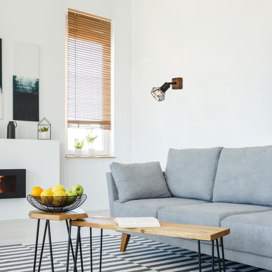 Rabalux - Faretto da parete 1xE14/40W/230V rovere