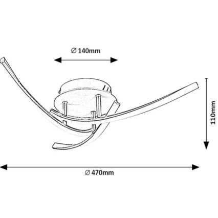 Rabalux - LED Deckenleuchte 3xLED/22W/230V4000K
