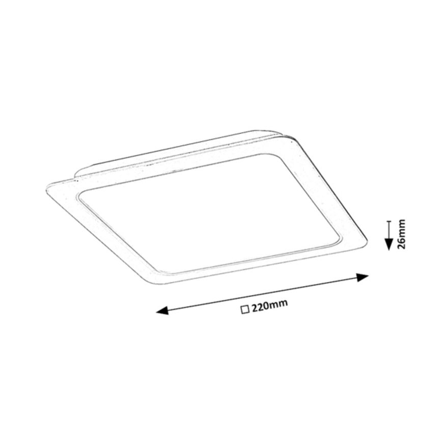 Rabalux - Spot encastrable LED/24W/230V 22x22 cm