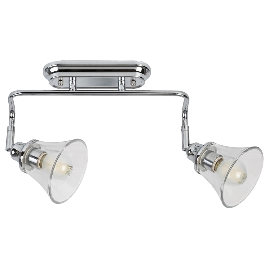Rabalux - Faretto da bagno 2xE14/40W/230V IP44