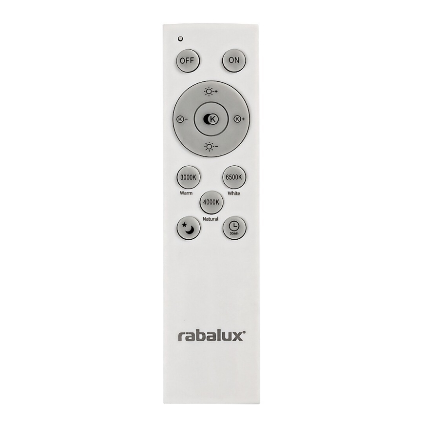 Rabalux - Plafoniera LED dimmerabile LED/72W/230V 3000-6500K con telecomando, Ø 48 cm