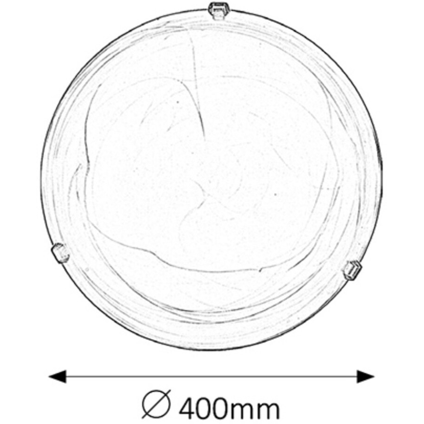 Rabalux - Plafoniera 2xE27/60W/230V vetro alabastrino