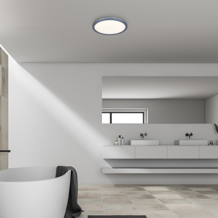 Rabalux - Plafonnier LED pour salle de bains, 15 W/230 V, IP44, Ø 28 cm