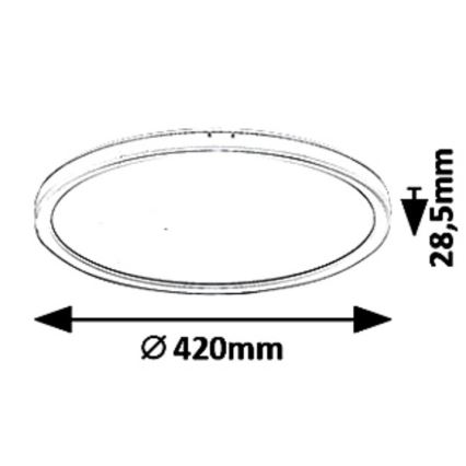 Rabalux - LED dimmbare Deckenleuchte LED/22W/230V Ø 42 cm