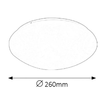 Rabalux - Plafoniera LED da bagno LED/12W/230V IP44 diametro 26 cm