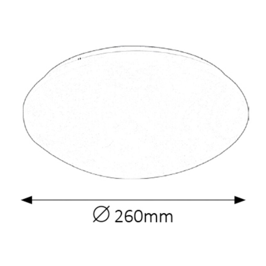 Rabalux - Plafoniera LED da bagno LED/12W/230V IP44 diametro 26 cm