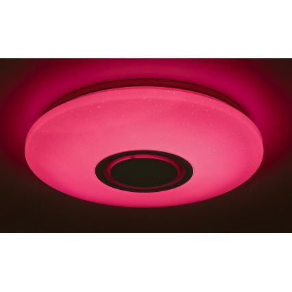 Rabalux - Dimmbare LED-RGB-Deckenleuchte mit Lautsprecher LED/24W/230V Wi-Fi + Fernbedienung