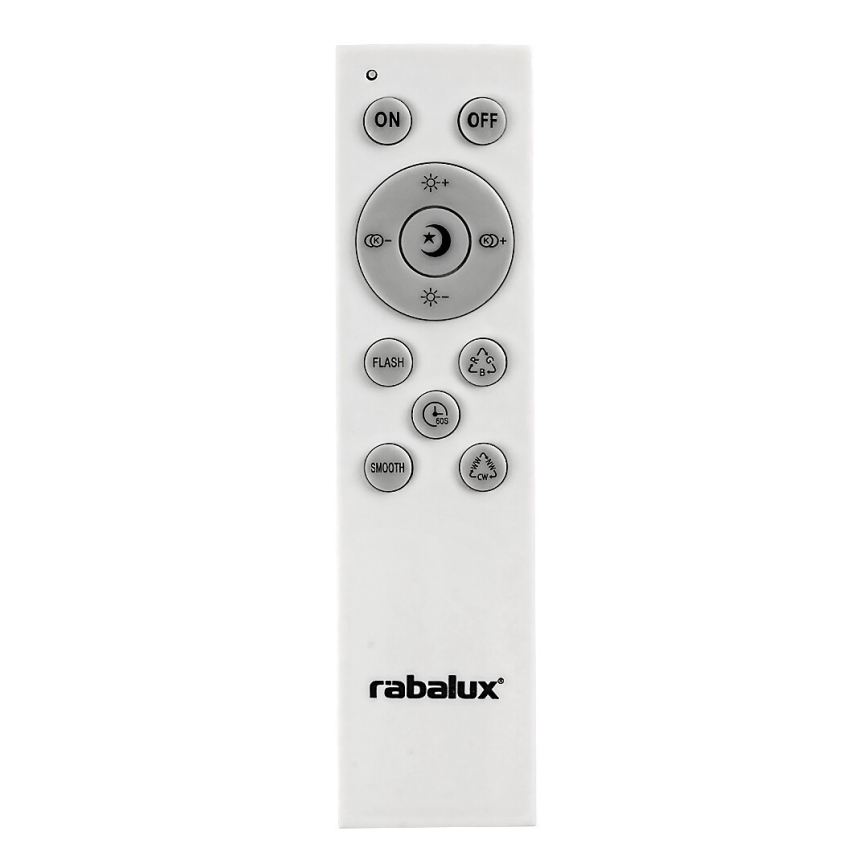 Rabalux - LED RGB dimmbare Deckenleuchte mit Lautsprecher, LED/24W/230V, Wi-Fi Tuya + Fernbedienung, Ø 40 cm