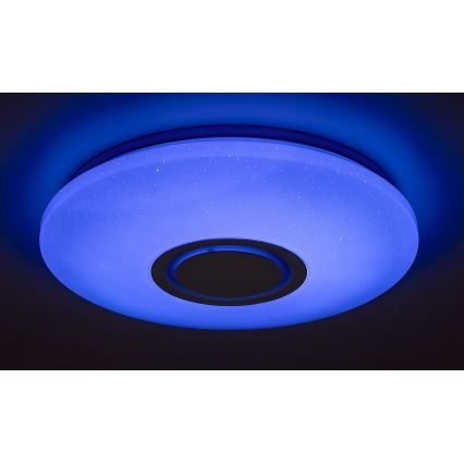 Rabalux - Plafonnier RGB à intensité variable avec haut-parleur LED/24W/230V Wi-Fi Tuya + Télécommande