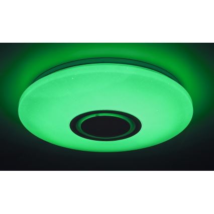 Rabalux - Plafonnier RGB à intensité variable avec haut-parleur LED/24W/230V Wi-Fi Tuya + Télécommande