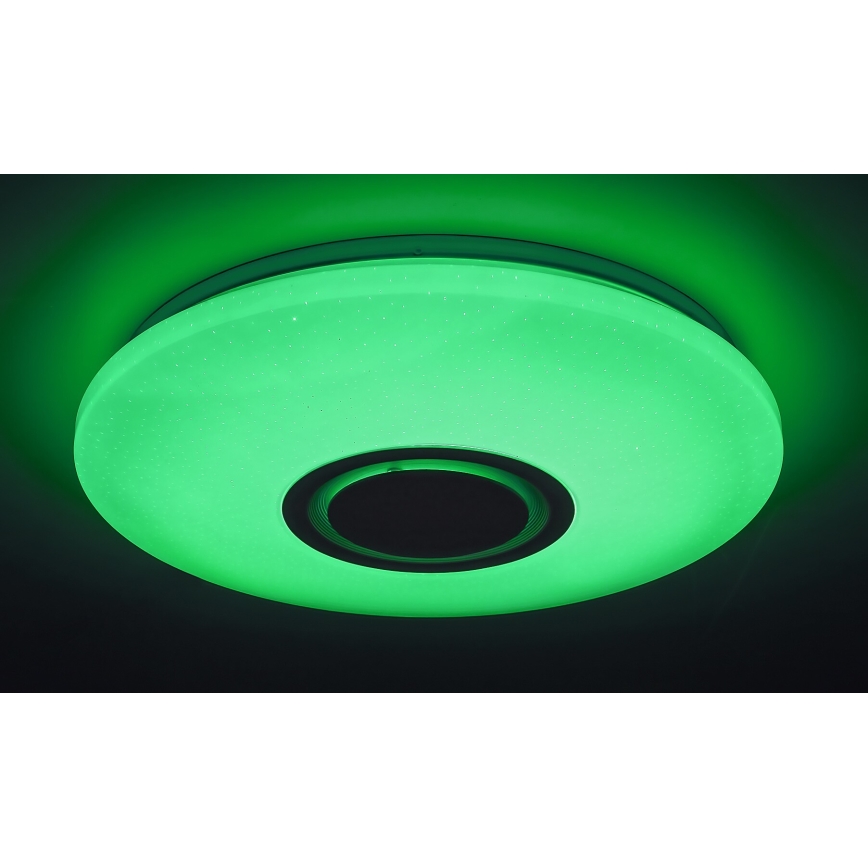 Rabalux - Plafonnier RGB à intensité variable avec haut-parleur LED/24W/230V Wi-Fi Tuya + Télécommande