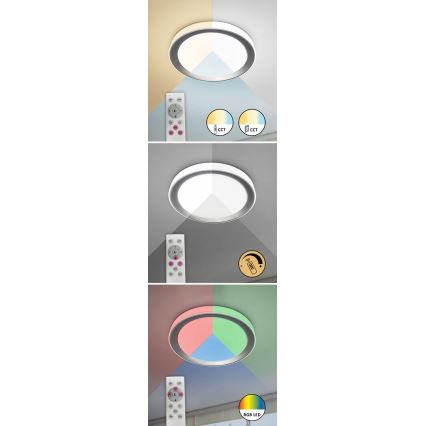 Rabalux - Plafonnier LED RGB dimmable LED/40W/230V 2700-6500K Wi-Fi Tuya Ø 51 cm + télécommande