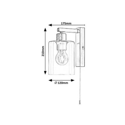 Rabalux - Applique 1xE27/40W/230V