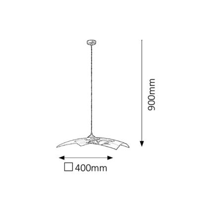 Rabalux - Lampadario 1xE27/60W/230V