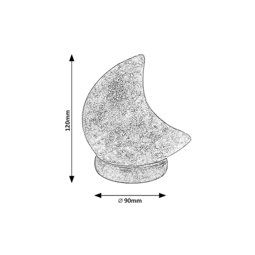 Rabalux - Lampada salina RGB LED WASABI LED/1W/5V 0,7kg