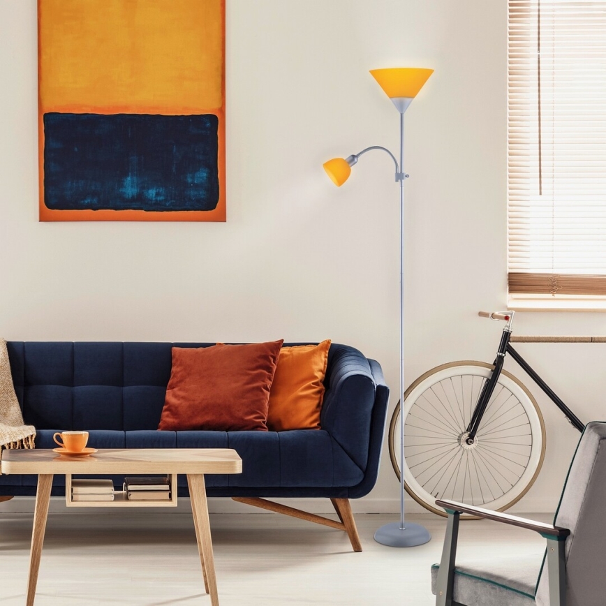 Rabalux - Lampadaire 1xE27/100W+E14/25W