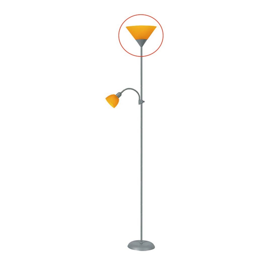 Rabalux 4026 - Paralume di ricambio per lampada da terra ACTION E27 grande  - arancione