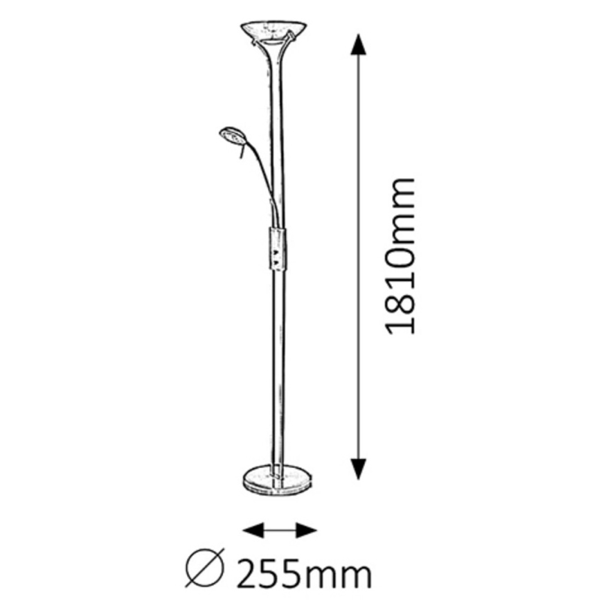 Rabalux - Lampadaire 1xR7s/230W + 1xG9/40W