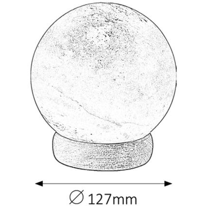 Rabalux - Lampe de sel 1xE14/15W/230V acacia 2,6 kg