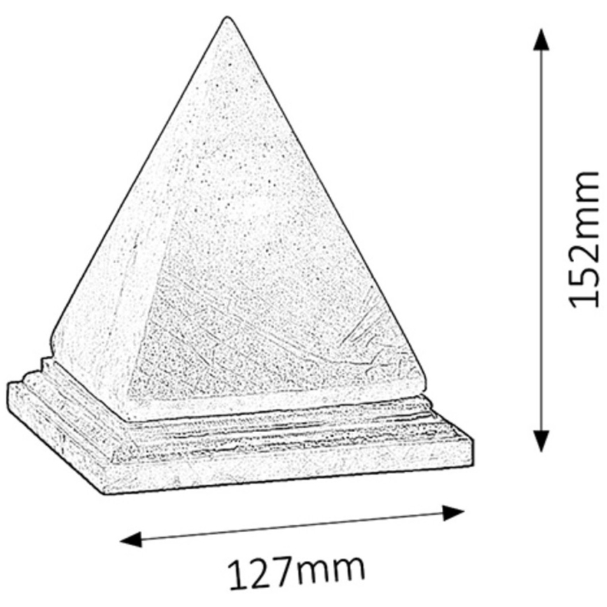 Rabalux - Lampe de sel 1xE14/15W/230V acacia 2,8 kg